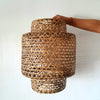 Woven Bamboo Lamp Set