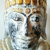 Antique Buddha Head On Stand