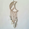 Large Crescent Moon Dream Catcher With Multi-Color Beads