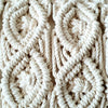 Knitted Macrame Cushion With Long Fringe