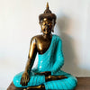 Tall Sitting Buddha Antique Style Resin Statues