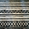 Soft Cotton Black Tribal Pattern Rugs