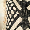 Black & Natural Tribal Pattern Cushions With Fringe