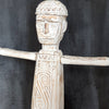 Large Tribal Wooden Standing Figures With Stand