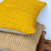 Yellow Woven Grass Cushion Set