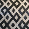 Black & White Diamond Pattern Printed Bed Runner