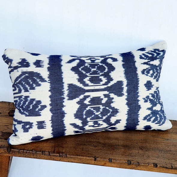 Traditional Sundanese Motif Blue & White Cushions