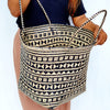 Tribal Pattern Bamboo Woven Bag