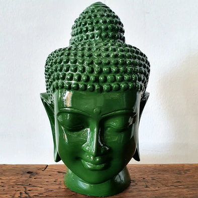 Glossy Resin Buddha Heads