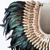 Long Feather And Shell Islander Necklace