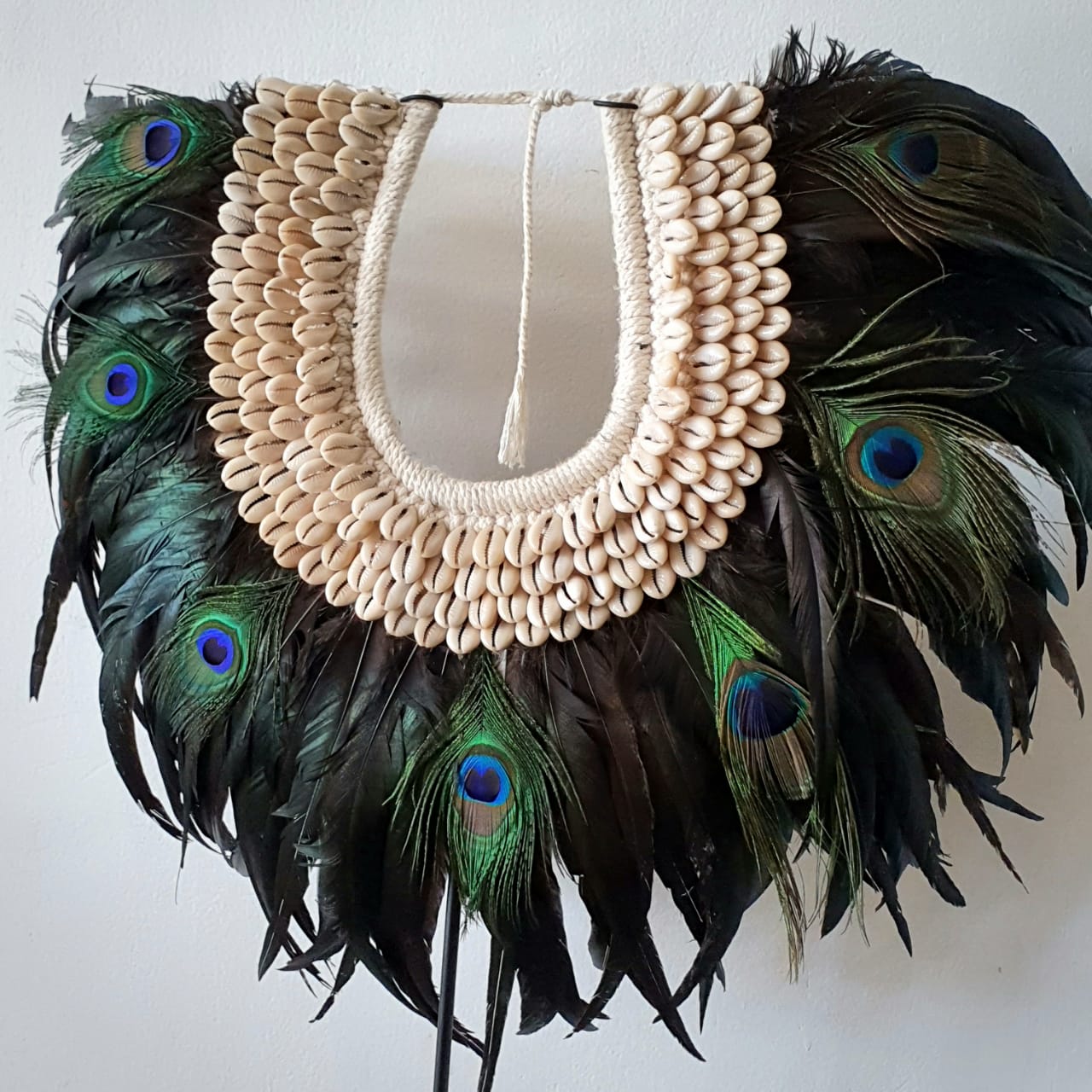 Peacock Enamel Thread Necklace With Earring – The Chandi Studio