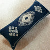 Dark Blue, Black And Grey Embroided Motif Cushions