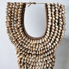 Large Tribal Shell Pendant Necklace With Stand