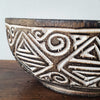 Tribal Pattern Wooden Bowl