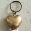 Brass Heart Keychains With Tassel