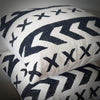 Black & White X Pattern Printed Cushion