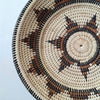 Woven Black And Brown Palm Leaf Wall Plate