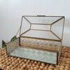 Antique Style Rectangle Glass Tissue Box