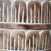 Carved Tribal Pattern Wooden Pot