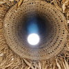 Natural Grass Cone Shaped Ceiling Lamp Shade