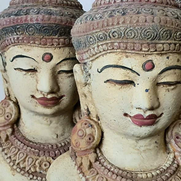 Antique Stone Buddha Heads