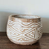 Carved Tribal Abstract Pattern Wooden Bowl Set