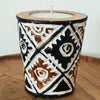 Small Carved Wooden Tribal Candle Holder