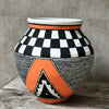 Large Tribal Pattern Terracotta Pot