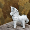 Terracotta Spanish Horse Set White