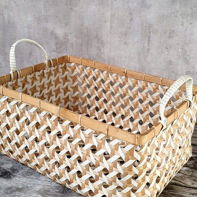 Very Large Bamboo & Rattan All Purpose Basket