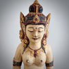 Balinese Goddess Wooden Candle Holder
