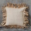 Long Natural Grass Fringe And Cotton Cushions