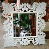 Large Square Carved Wooden Wall Mirror