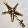 Golden Brass Starfish Hooks