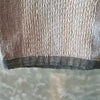 Light Grey Raw Cotton Throw With White Stitch Pattern - Canggu & Co