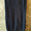 Dark Blue Raw Cotton Throw With Beaded Tassels - Canggu & Co