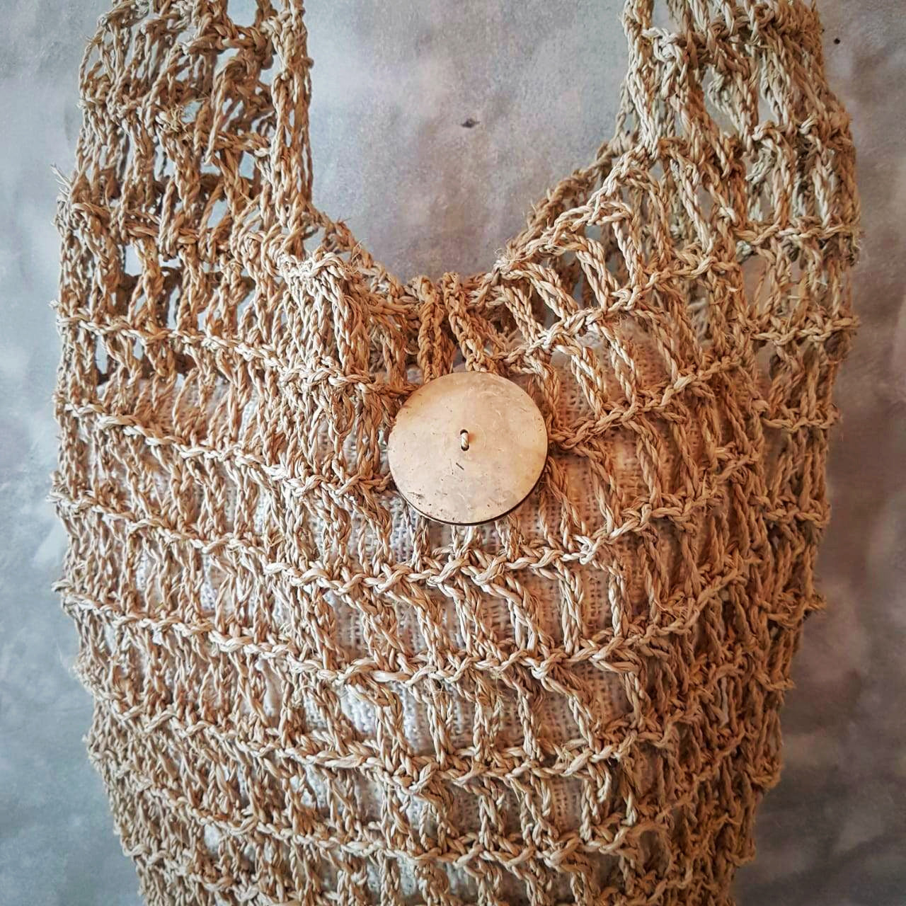 Natural Woven String Jute Shoulder Bag Canggu Co