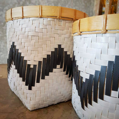 Black & White Synthetic Basket Sets - Canggu & Co