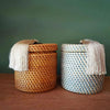 Medium Size Rattan Boxes With Tassels - Canggu & Co