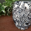 Paisley Embossed Cylinder Shaped Natural Beeswax Candle - Canggu & Co