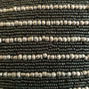 Black & Silver Woven Beaded Clutch With Strap - Canggu & Co
