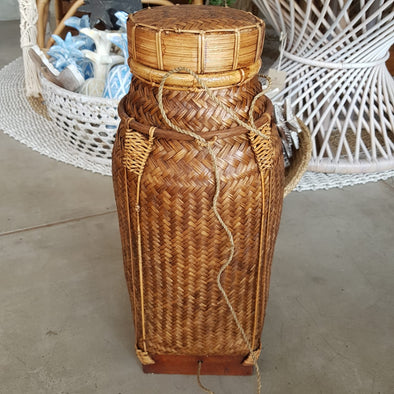 Tall Bamboo Storage Baskets With Lids Canggu Co