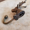 Antique Brass Deer Head Hooks - Canggu & Co