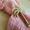 Golden Palm Tree Brass Napkin Rings - Canggu & Co