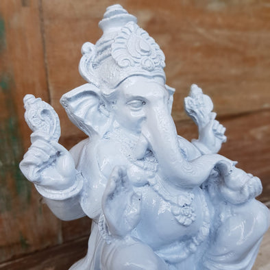 Plain & Antique Ganesha Resin Statue Decor - Canggu & Co