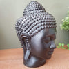 Antique & Plain Buddha Head Resin Statue Decor Sculpture