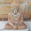 Antique Red & Gold Wooden Meditating Buddha - Canggu & Co