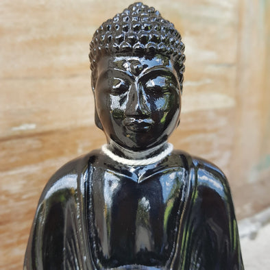 Sitting Buddha Resin Statues - Canggu & Co
