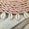 Medium Sized Multi-Colored Raffia Placemats With Cowrie Shells - Canggu & Co