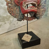 Antique Barong Wooden Head Mask Decor